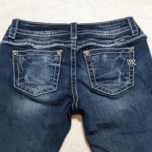 Miss Me Fringe Waist Bootcut Jeans